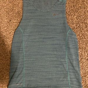 Turquoise Nike running tank